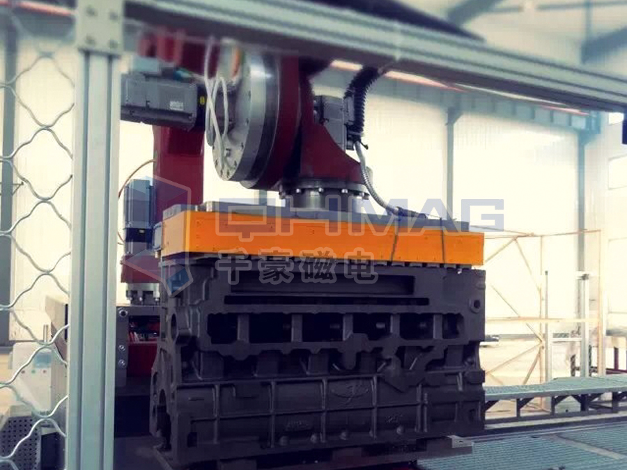 自動化電永磁夾具（夾持發動機曲軸）