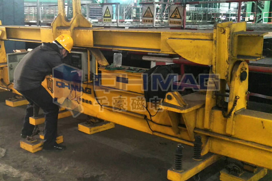 視頻上新-千豪磁電起重電永磁鐵應用于鋼板吊運