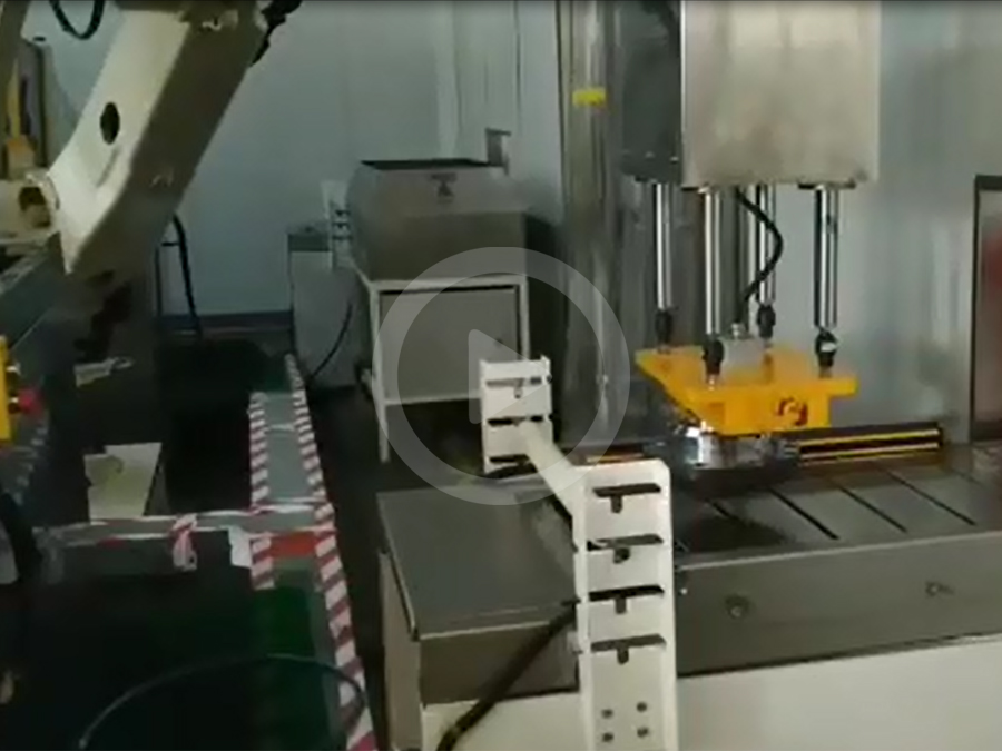 吸盤機械手吸附法蘭零件現場視頻 吸盤機械手吸附法蘭零件現場視頻