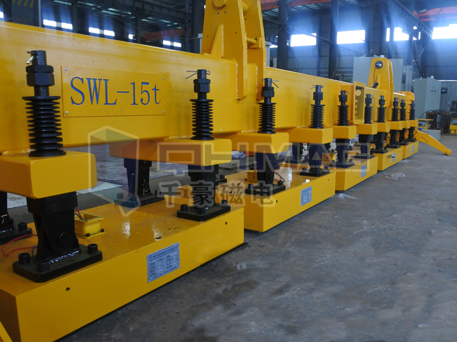 大型五聯吊起重電永磁鐵出貨中 大型五聯吊起重電永磁鐵出貨中