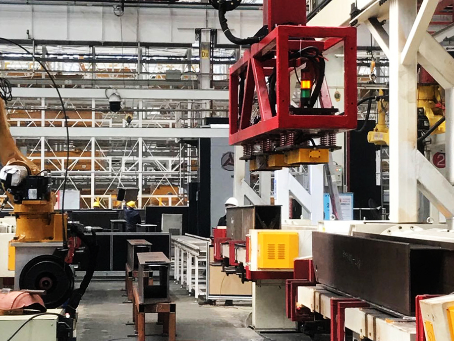 焊接工位電永磁鐵成套系統