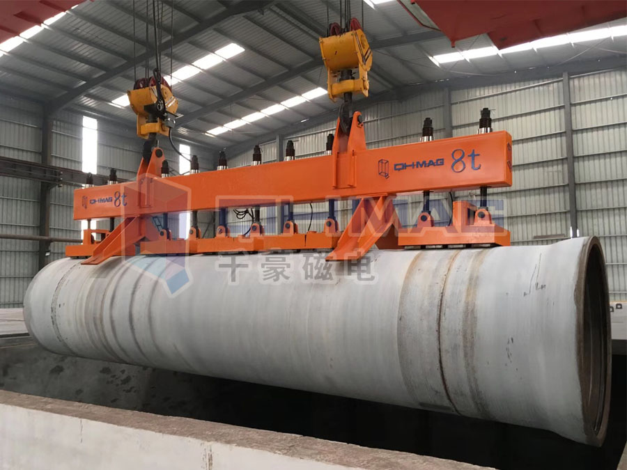 吊運(yùn)鋼管電永磁鐵