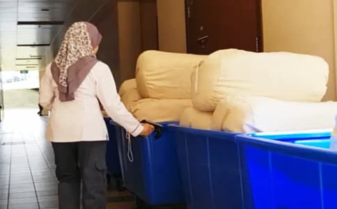 洗布草標簽智能化布草管理